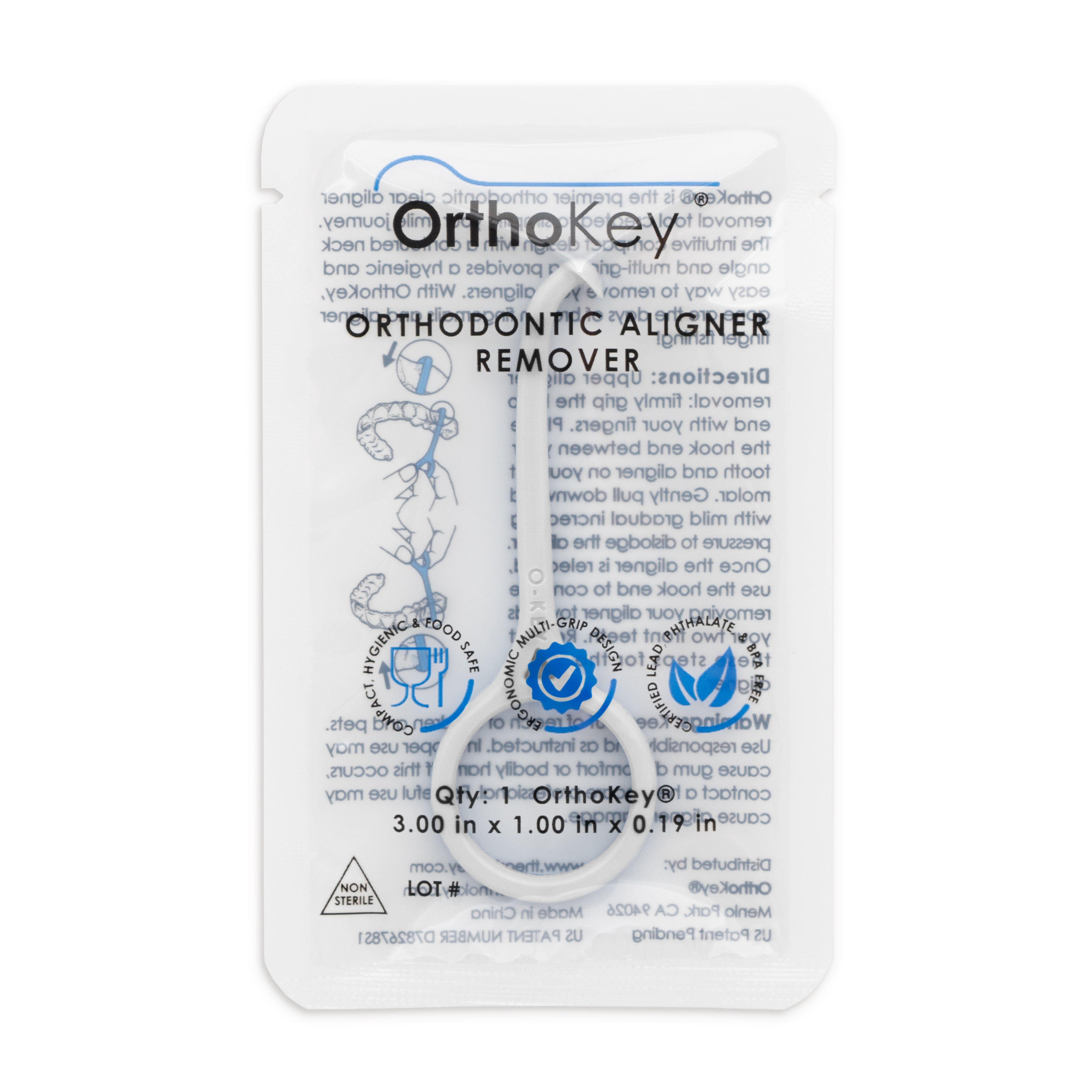 OrthoKey Clear Aligner Removal Tool